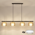 Brilagi - LED Pakabinamas šviestuvas ant laido AURA LUX 4xGX53/30W/230V juodas/auksinis
