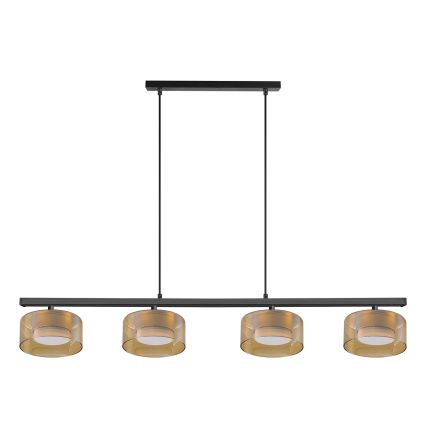 Brilagi - LED Pakabinamas šviestuvas ant laido AURA LUX 4xGX53/30W/230V juodas/auksinis