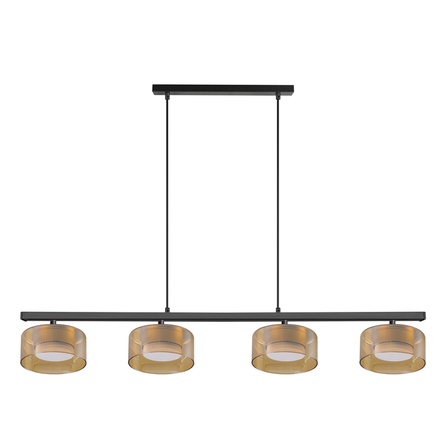 Brilagi - LED Pakabinamas šviestuvas ant laido AURA LUX 4xGX53/30W/230V juodas/auksinis