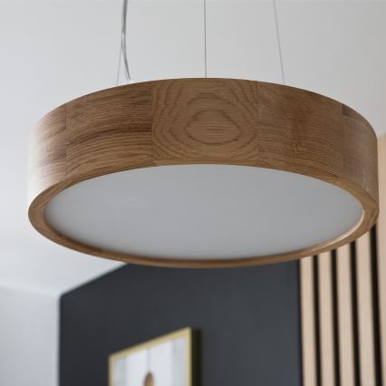 Brilagi - LED pakabinamas šviestuvas ant laido CARVALHO, 2x E27/15 W/230 V, ąžuolas, Ø 37 cm