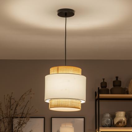 Brilagi - LED pakabinamas šviestuvas ant laido CERIA 1xE27/40W/230V skersmuo 30 cm juoda/smėlio/balta