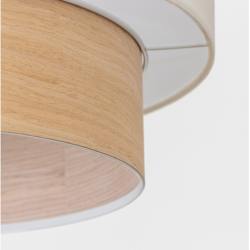 Brilagi - LED pakabinamas šviestuvas ant laido CERIA 1xE27/40W/230V skersmuo 50 cm balta/bėžinė