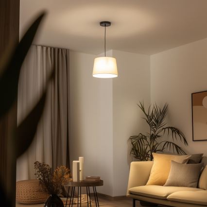 Brilagi - LED pakabinamas šviestuvas ant laido CERIA 1xE27/40W/230V Ø 30 cm smėlio spalvos
