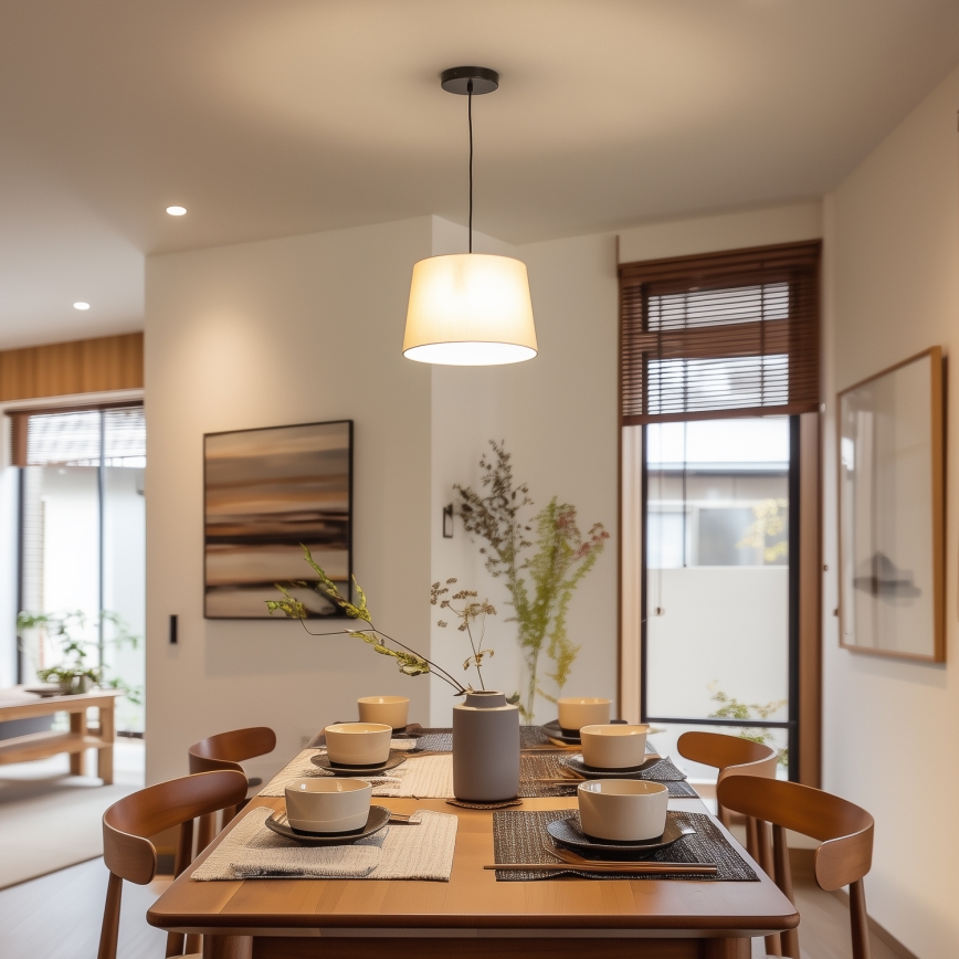 Brilagi - LED pakabinamas šviestuvas ant laido CERIA 1xE27/40W/230V Ø 30 cm smėlio spalvos