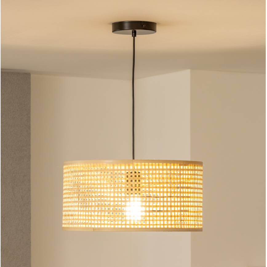 Brilagi - LED pakabinamas šviestuvas ant laido CERIA BOHO 1xE27/40W/230V skers. 40 cm, iš bambuko