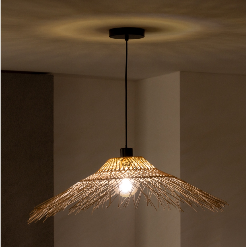 Brilagi - LED pakabinamas šviestuvas ant laido CERIA BOHO 1xE27/40W/230V, skersmuo 70 cm, bambukas
