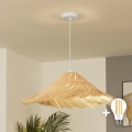 Brilagi - LED pakabinamas šviestuvas ant laido CERIA BOHO 1xE27/40W/230V skersmuo 70 cm rotangas