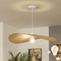 Brilagi - LED pakabinamas šviestuvas ant laido CERIA BOHO 1xE27/40W/230V skersmuo 80 cm rafija