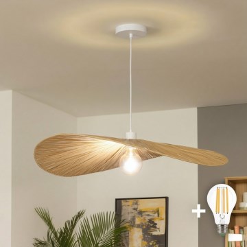 Brilagi - LED pakabinamas šviestuvas ant laido CERIA BOHO 1xE27/40W/230V skersmuo 80 cm rafija