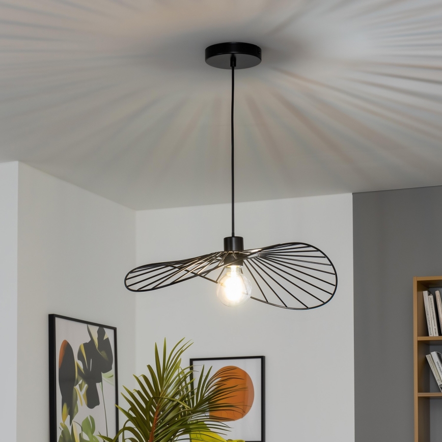 Brilagi - LED pakabinamas šviestuvas ant laido CERIA WIRE 1xE27/40W/230V 40x56 cm juoda