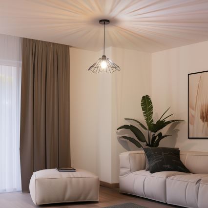 Brilagi - LED pakabinamas šviestuvas ant laido CERIA WIRE 1xE27/40W/230V skersmuo 40 cm juodas