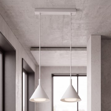 BRILAGI - LED Pakabinamas šviestuvas ant laido CONE DOUBLE 2xGX53/15W/230V baltas