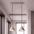 BRILAGI - LED Pakabinamas šviestuvas ant laido CONE DOUBLE 2xGX53/15W/230V smėlio spalvos