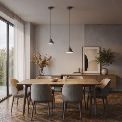BRILAGI - LED Pakabinamas šviestuvas ant laido CONE SINGLE 1xGX53/15W/230V smėlio spalvos