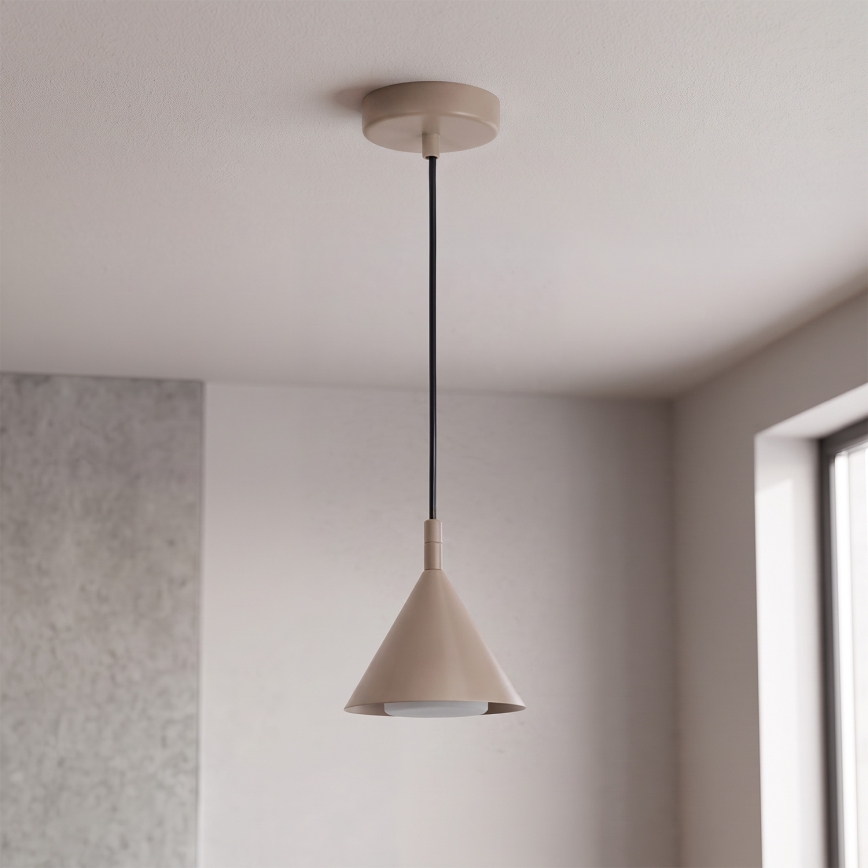 BRILAGI - LED Pakabinamas šviestuvas ant laido CONE SINGLE 1xGX53/15W/230V smėlio spalvos