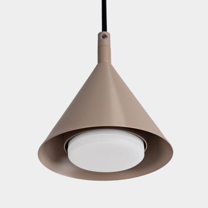 BRILAGI - LED Pakabinamas šviestuvas ant laido CONE SINGLE 1xGX53/15W/230V smėlio spalvos