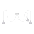 BRILAGI - LED Pakabinamas šviestuvas ant laido CONE TRIPLE SPIDER 3xGX53/15W/230V balta