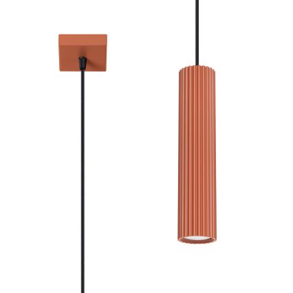 BRILAGI - LED pakabinamas šviestuvas ant laido CRESTO 1xGU10/10W/230V oranžinis
