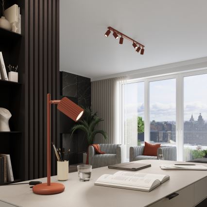 Brilagi - LED pakabinamas šviestuvas ant laido CRESTO 1xGU10/10W/230V raudonas