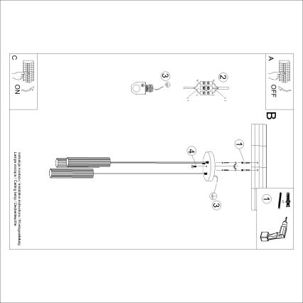 BRILAGI - LED pakabinamas šviestuvas ant laido CRESTO 3xGU10/10W/230V oranžinė