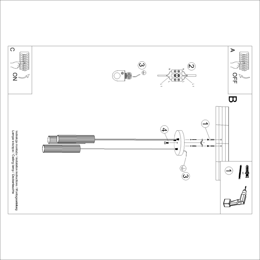 BRILAGI - LED pakabinamas šviestuvas ant laido CRESTO 3xGU10/10W/230V oranžinė