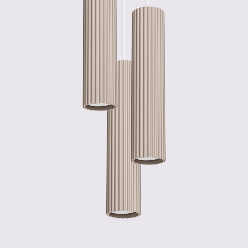 Brilagi - LED pakabinamas šviestuvas ant laido CRESTO 3xGU10/10W/230V taupe