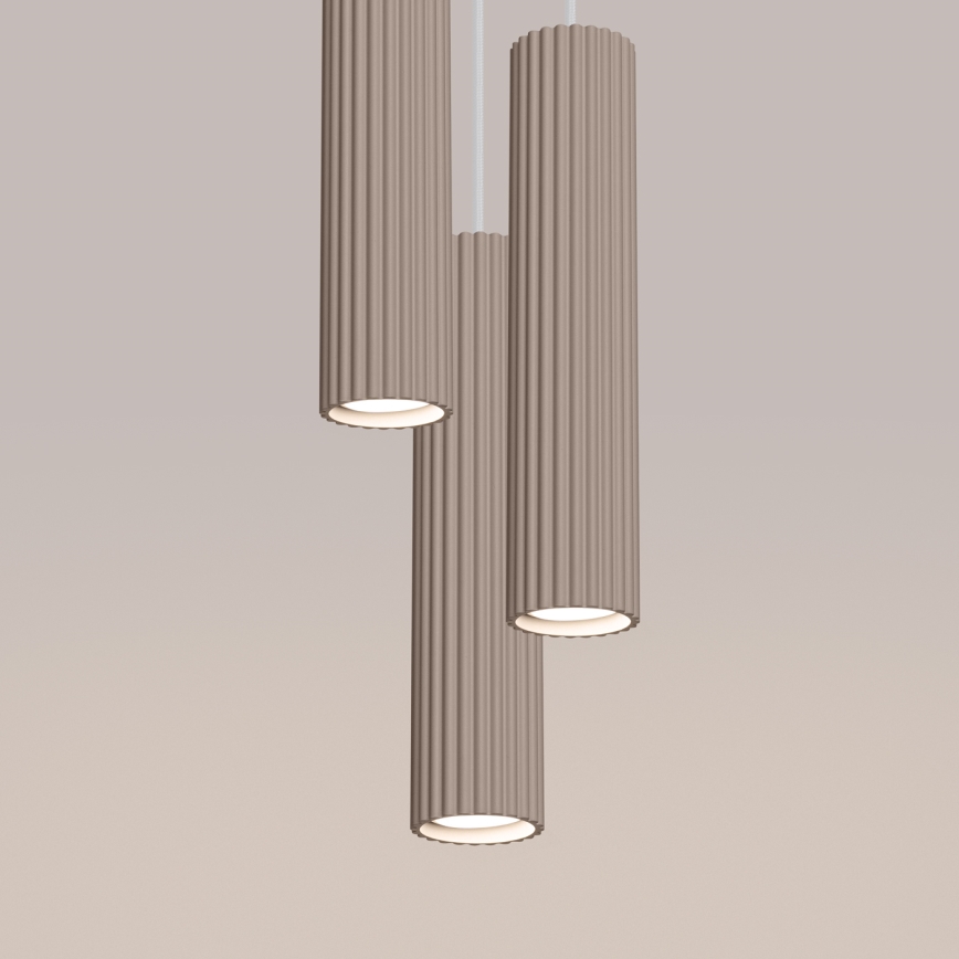 Brilagi - LED pakabinamas šviestuvas ant laido CRESTO 3xGU10/10W/230V taupe