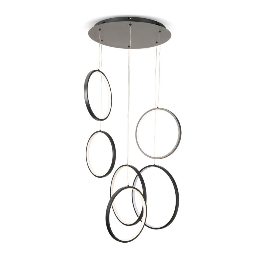 BRILAGI - LED pakabinamas šviestuvas ant laido ECHO LED/80W/230V 4000K skersmuo 50 cm juoda