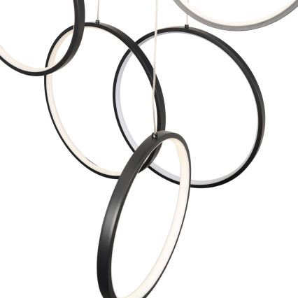BRILAGI - LED pakabinamas šviestuvas ant laido ECHO LED/80W/230V 4000K skersmuo 50 cm juoda
