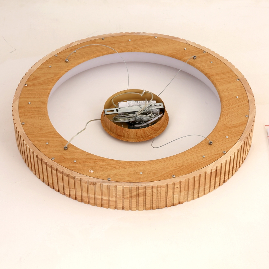 Brilagi - LED pakabinamas šviestuvas ant laido FALCON WOOD MODERN LED/40W/230V 3000/4000/6000K, skersmuo 60 cm, medinis