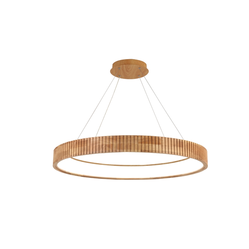 Brilagi - Pakabinamas LED šviestuvas ant laido FALCON WOOD MODERN LED/60W/230V 3000/4000/6000K, skersmuo 80 cm, mediena