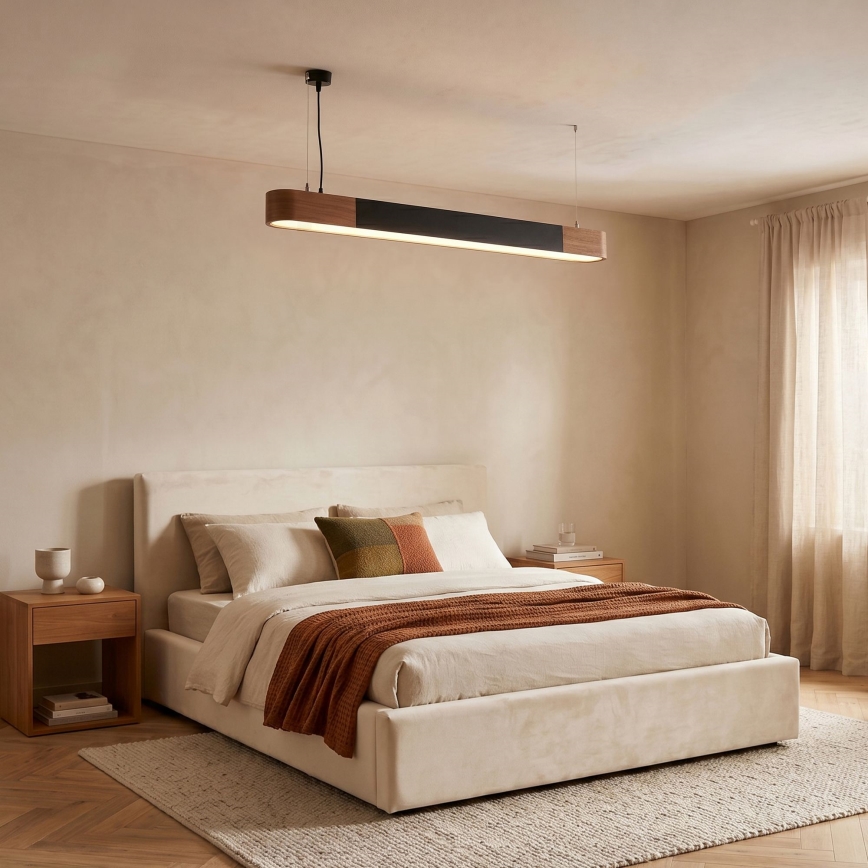 BRILAGI - LED pakabinamas šviestuvas ant laido GARDALINE LED/100W/230V 120 cm ąžuolas/juoda