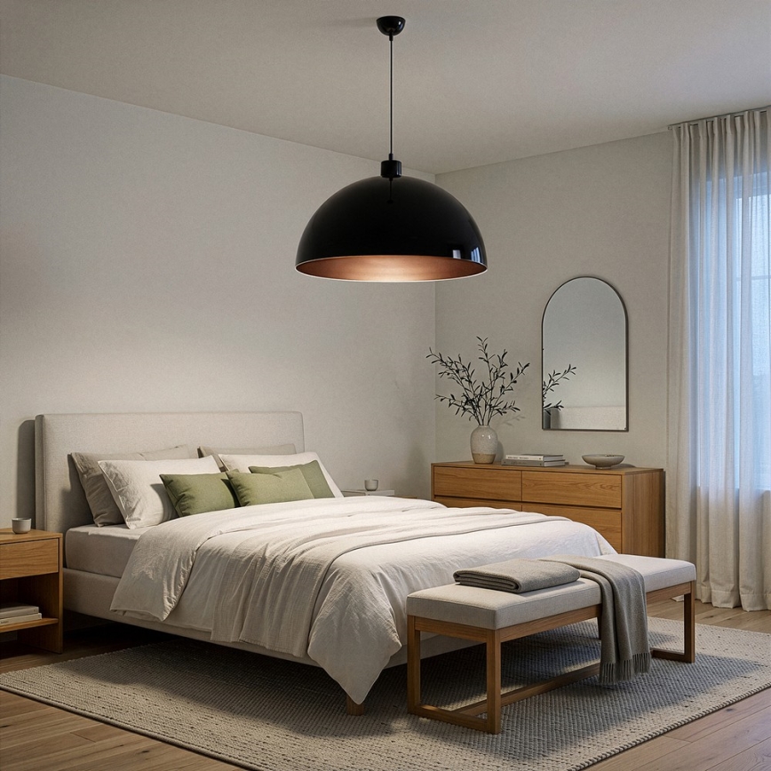 BRILAGI - LED pakabinamas šviestuvas ant laido METALO 1xE27/40W/230V skersmuo 60 cm juodas/varinis