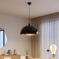 BRILAGI - LED pakabinamas šviestuvas ant laido METALO 1xE27/40W/230V Ø 40 cm juoda/varinė