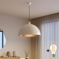 BRILAGI - LED pakabinamas šviestuvas ant laido METALO 1xE27/40W/230V Ø 60 cm smėlio/vario