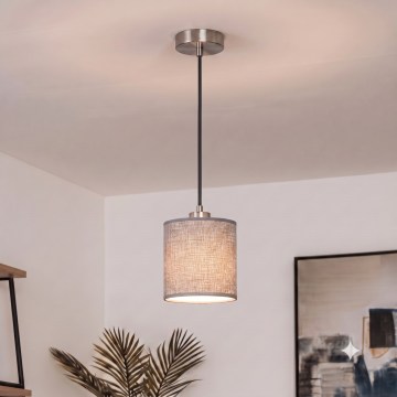 Brilagi - LED pakabinamas šviestuvas ant laido NUBILA 1xE27/60W/230V, skersmuo 14 cm, juodas/pilkas