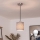 Brilagi - LED pakabinamas šviestuvas ant laido NUBILA 1xE27/60W/230V, skersmuo 14 cm, juodas/pilkas