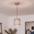 Brilagi - LED pakabinamas šviestuvas ant laido NUBILA 1xE27/60W/230V skersmuo 14 cm raudona/šviesiai pilka