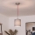 Brilagi - LED pakabinamas šviestuvas ant laido NUBILA 1xE27/60W/230V skersmuo 14 cm raudona/šviesiai pilka