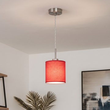 Brilagi - LED pakabinamas šviestuvas ant laido NUBILA 1xE27/60W/230V, skersmuo 14 cm, raudonas