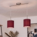 Brilagi - LED pakabinamas šviestuvas ant laido NUBILA 2xE27/60W/230V pompejinė raudona