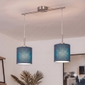 Brilagi - LED pakabinamas šviestuvas ant laido NUBILA 2xE27/60W/230V tamsiai mėlynas