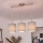 Brilagi - LED pakabinamas šviestuvas ant laido NUBILA 3xE27/60W/230V pilka