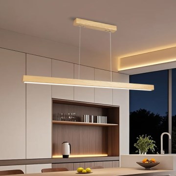 Brilagi - LED pakabinamas šviestuvas ant laido OAK LED/30W/230V 3000/4500/6000K ąžuolas