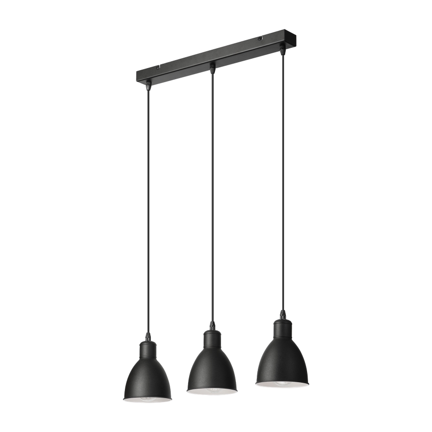 Brilagi - LED pakabinamas šviestuvas ant laido RIDDY 3xE27/60W/230V juodas