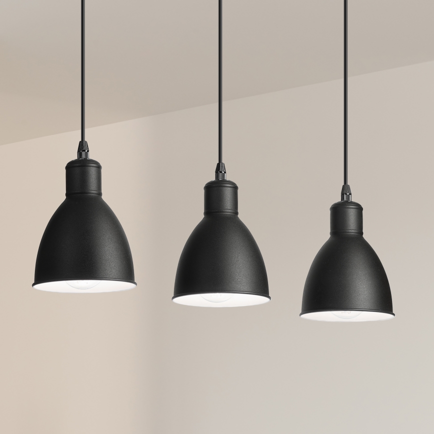 Brilagi - LED pakabinamas šviestuvas ant laido RIDDY 3xE27/60W/230V juodas