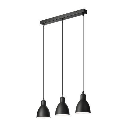 Brilagi - LED pakabinamas šviestuvas ant laido RIDDY 3xE27/60W/230V juodas