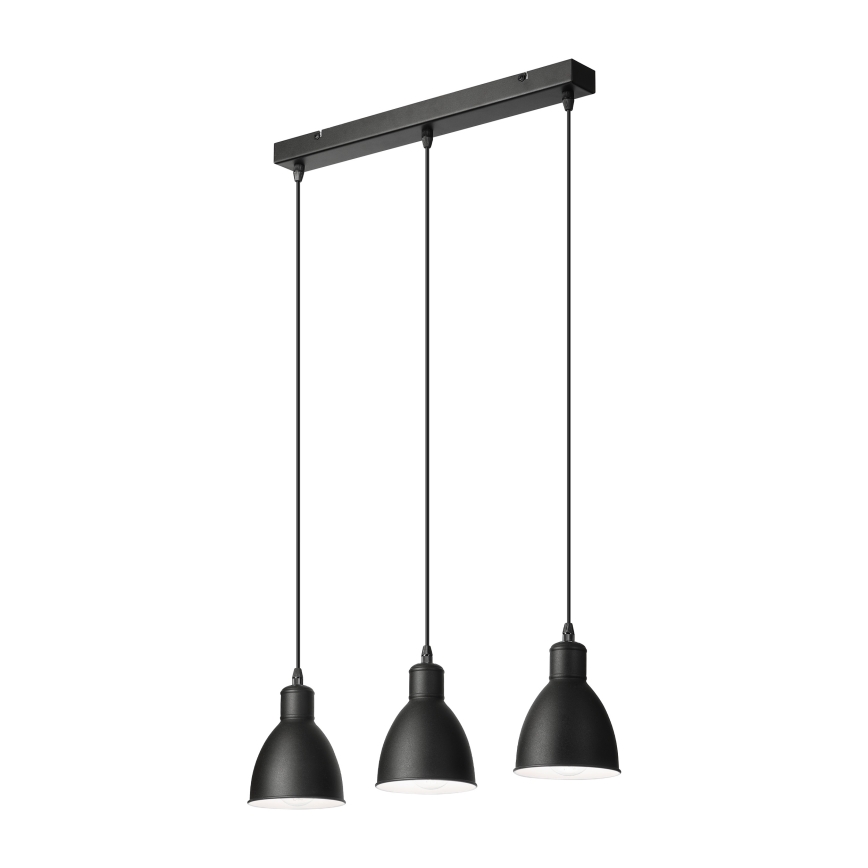 Brilagi - LED pakabinamas šviestuvas ant laido RIDDY 3xE27/60W/230V juodas