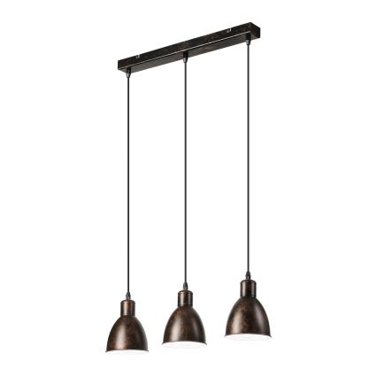 Brilagi - LED pakabinamas šviestuvas ant laido RIDDY 3xE27/60W/230V varinis/patina