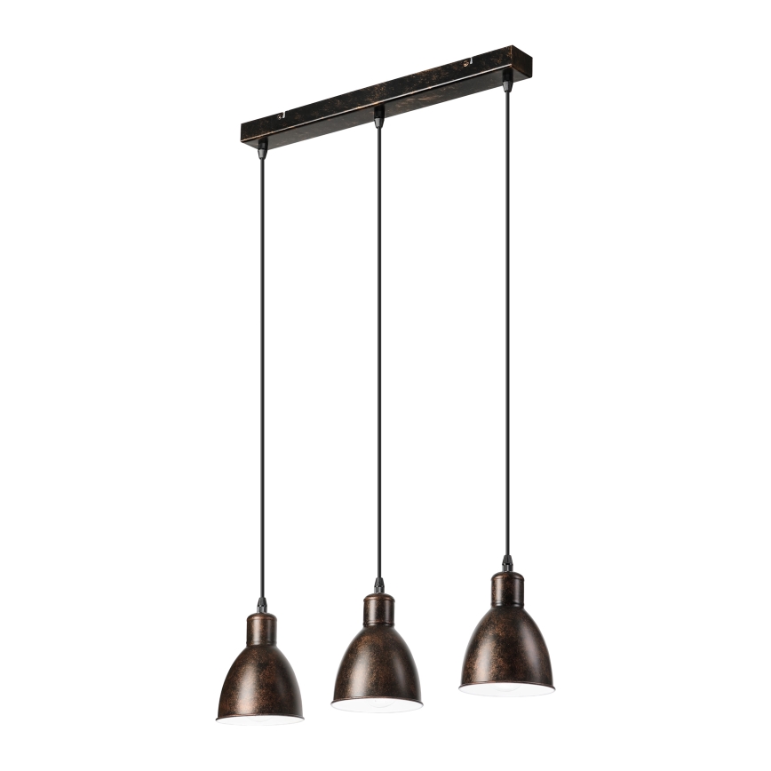 Brilagi - LED pakabinamas šviestuvas ant laido RIDDY 3xE27/60W/230V varinis/patina